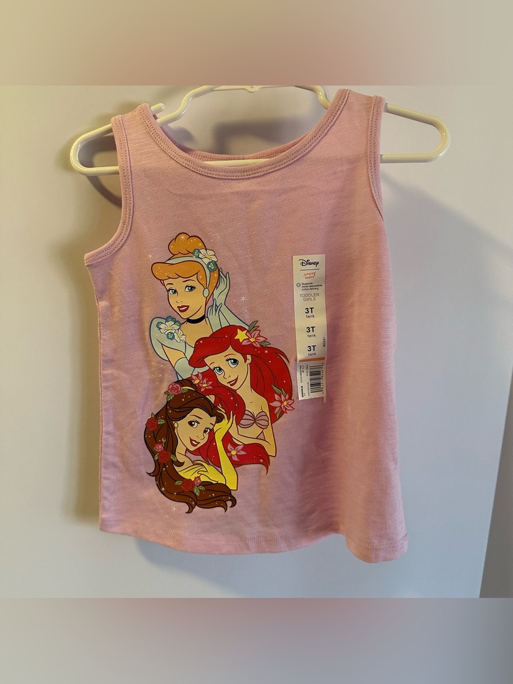 Disney Jumping Beqns Girls Disney Princess Tank Top Size 3T NEW